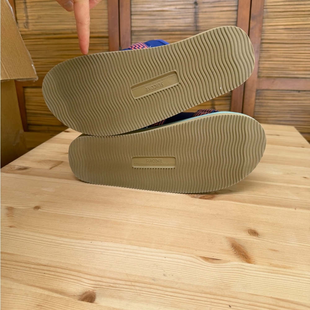 (NWOT) SUICOKE - Blue & Orange MOTO-JC01 Sandals - Size 11 - Picture 10 of 11